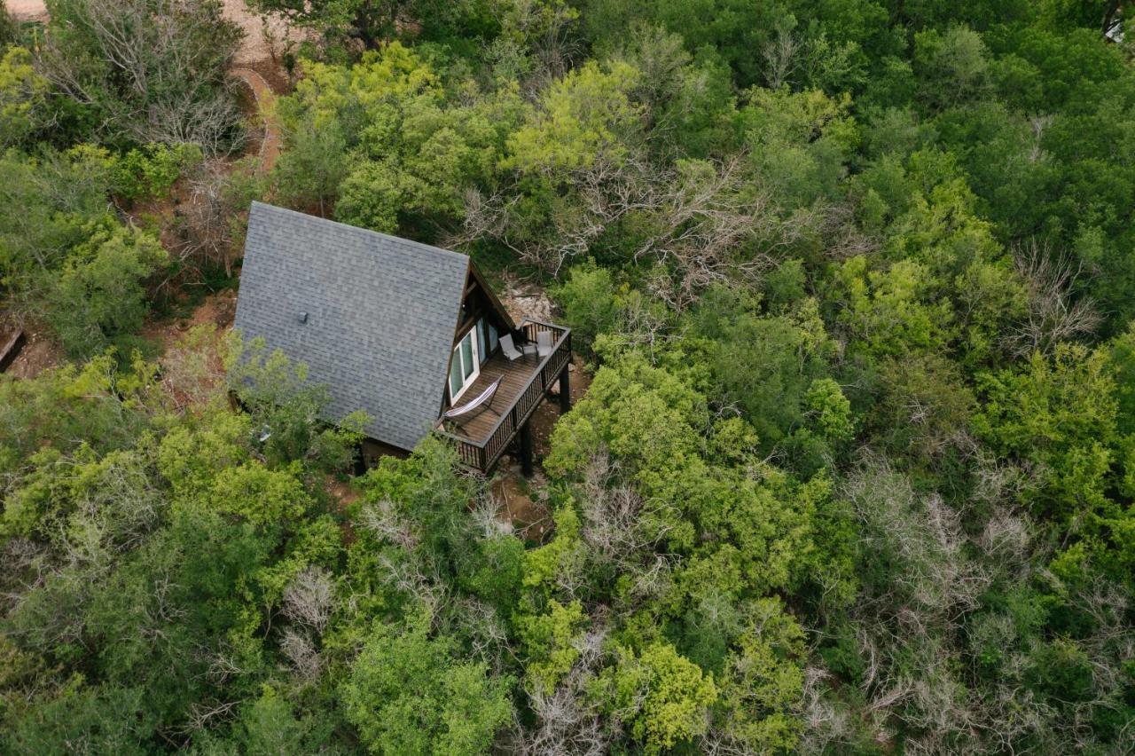 The Maverick: A-Frame W/ Hammock And Tree Top View New Braunfels Esterno foto