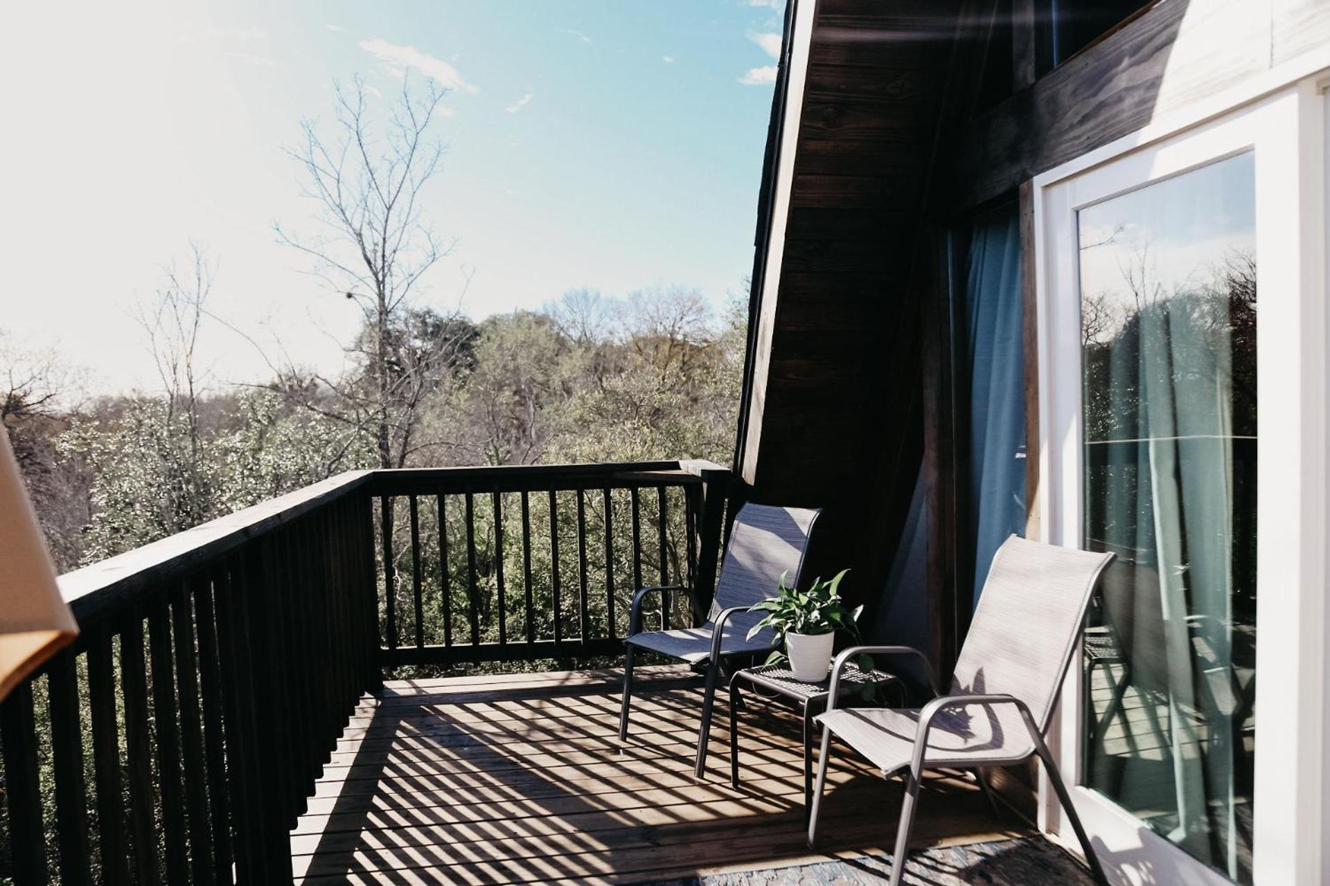 The Maverick: A-Frame W/ Hammock And Tree Top View New Braunfels Esterno foto