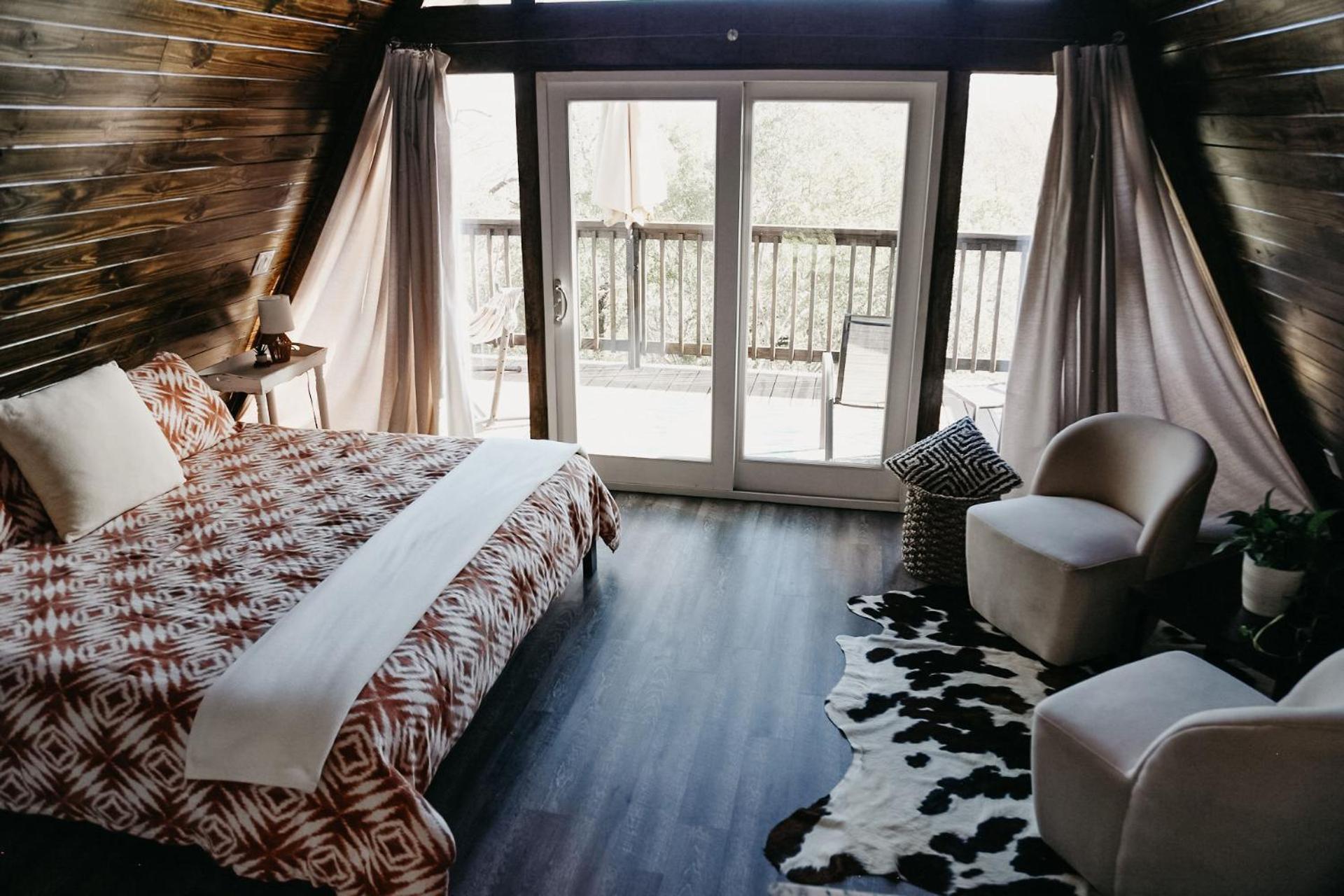 The Maverick: A-Frame W/ Hammock And Tree Top View New Braunfels Esterno foto
