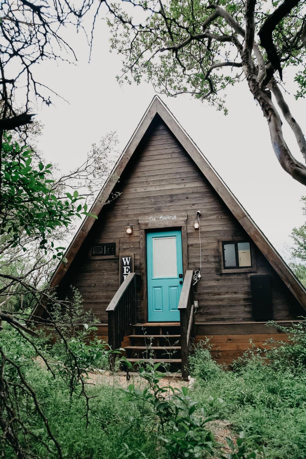 The Maverick: A-Frame W/ Hammock And Tree Top View New Braunfels Esterno foto