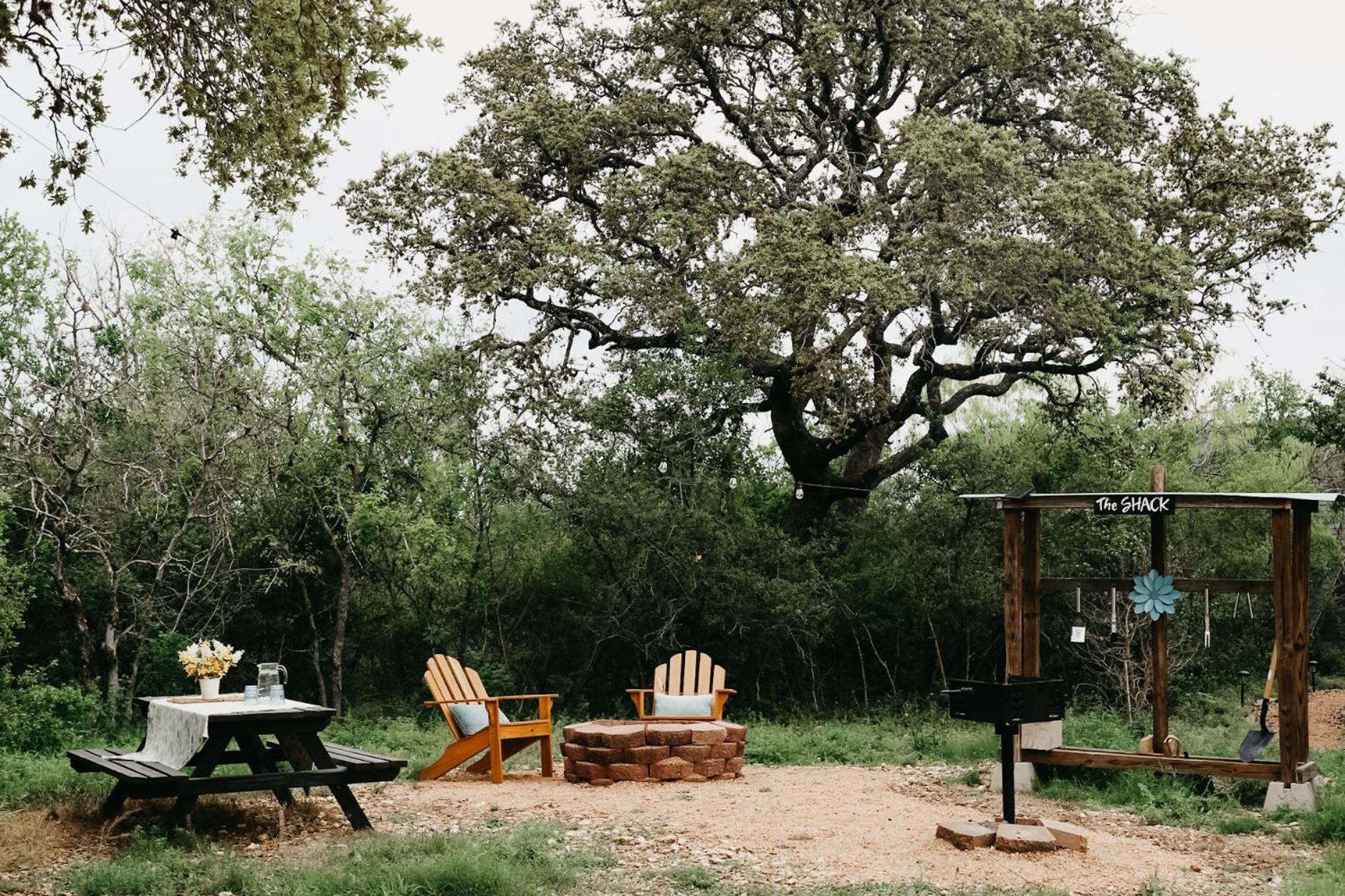 The Maverick: A-Frame W/ Hammock And Tree Top View New Braunfels Esterno foto