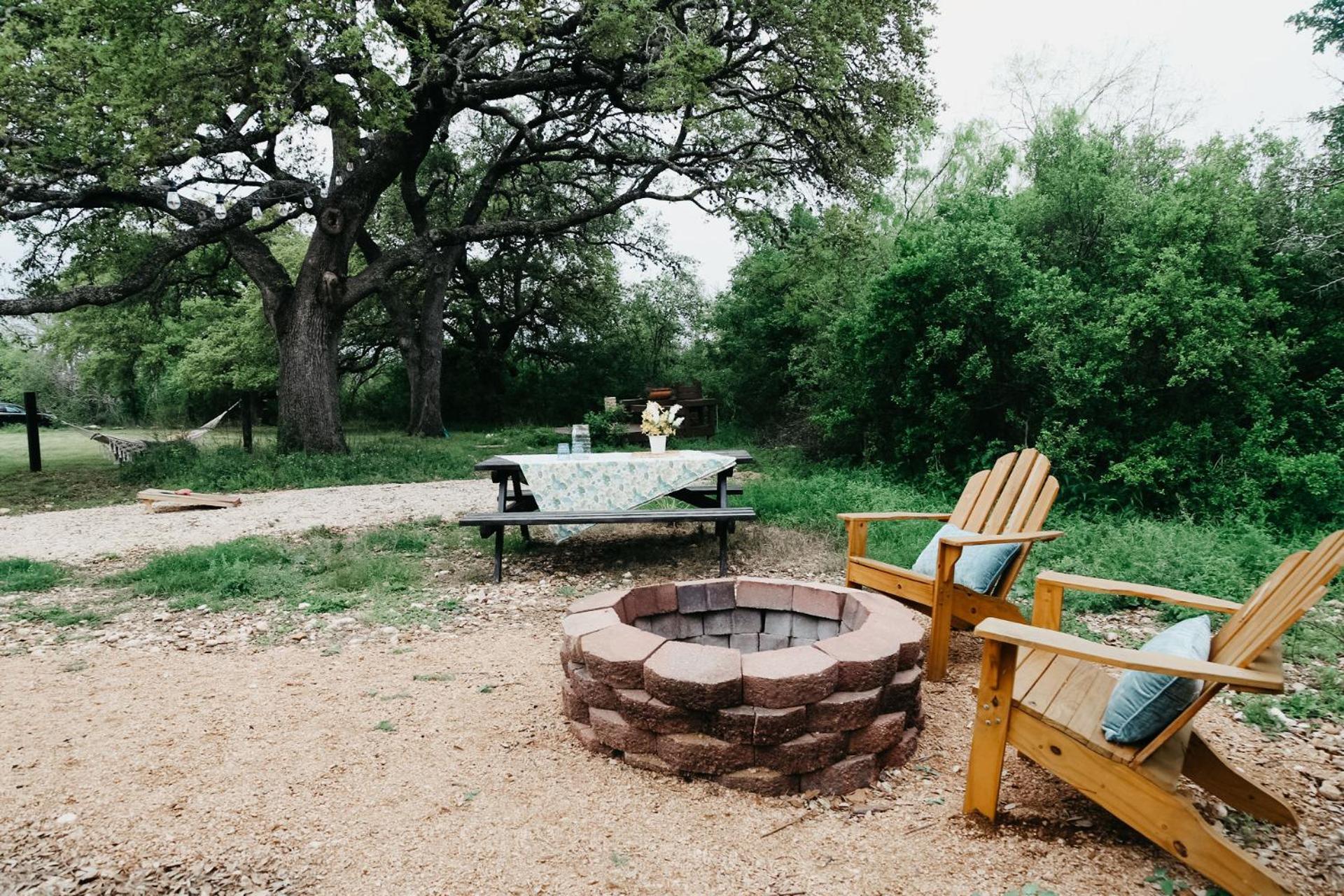 The Maverick: A-Frame W/ Hammock And Tree Top View New Braunfels Esterno foto